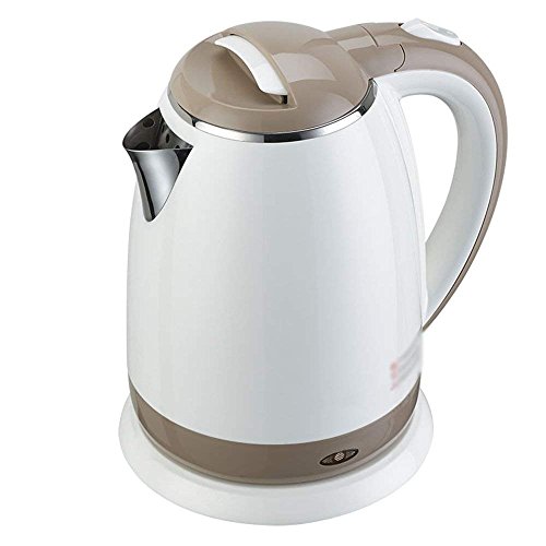 WYBW Bouilloire lectrique en Acier Inoxydable Blanc Double Couche 1800 W 1.5 L Automatique Hors de L'isolant Maison Voyage Bouilloires lectriques