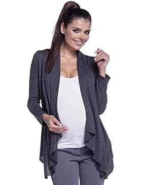 Zeta Ville -Prémaman Cardigan Maglieria Sottile Blazer Manica Lunga - donna 953c