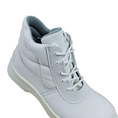 S2 SRC Sicherheitsschuhe Arbeitsschuhe Kochschuhe Laborschuhe hoch weiss B-Ware - 3