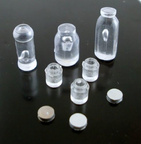 Farrow Industries Dolls House Empty Jars & Lids Miniature 1:12 Scale Shop Kitchen Accessory Set 6