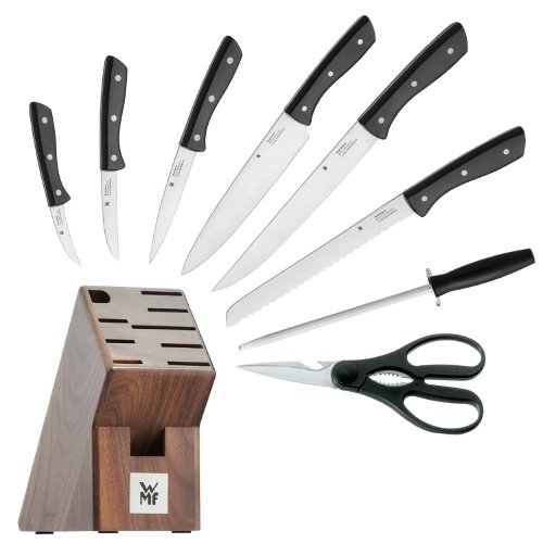 WMF Messerblock Messerset 9 teilig Profi Select Walnuss