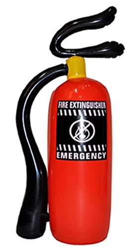 Preisvergleich Produktbild Confettery - Feuerlöscher - Kostümzubehör Feuerwehrmann Kinder Erwachsene, Rot