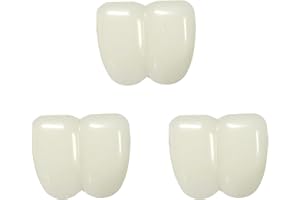 BORFUE 3Pcs Fake Big Teeth Caps Funny Fake Teeth Toy Costume Party Funny Gag Gift for Halloween Easter Masquerade
