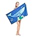Produktbild MegOK Frauen-Eco-Cartoon-Muster-Tuch-super saugfähiges schnell trocknendes Microfiber-Badetuch 100 * 50CM Strandtuch-Salon, XY4,100 * 50CM