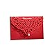 Produktbild PONATIA 25 Stücke Stück rot weiß Laser Blume mit Diamant Design Hochzeit Einladung Karten mit Hohl Flipstyle Hochzeit Brautschmuck Dusche Einladung Baby Dusche Verlobung Geburtstag Graduation Einladung Karten rot