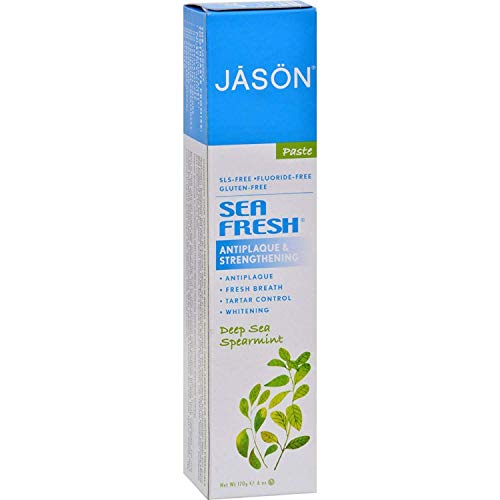 Jason - Pasta de dientes completamente natural, mar fresco -paquete de 2 Jason Natural Cosmetics