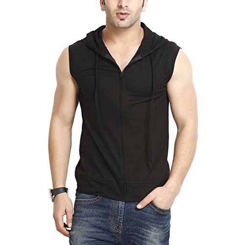 Fingers Men Hooded Cotton Zipper Jacket - Sleeveless RS.410 (70.00% Off) - Amazon