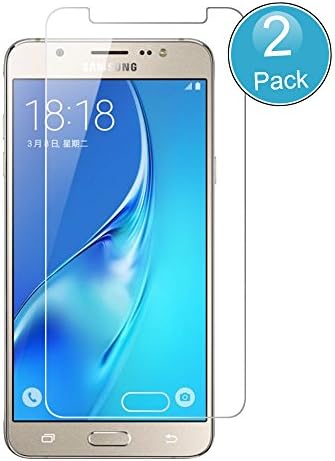 [2 Pack] Galaxy J7 Screen Protector, Wrcibo Premium Tempered Glass Screen Protector for Samsung Galaxy J7 2016 Version with [9H Hardness] [Anti fingerprint] [Smooth Touch] [Scratch Resist] [No Bubble]