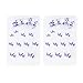 2 sets butterfly False Fake Nail Art Fingernail Full Tips purple