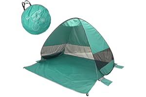 DAYMO Tente de plage 190 x 160 cm I avec protection UV 50+ I Protection contre le vent auto-déployante I Tente pop-up