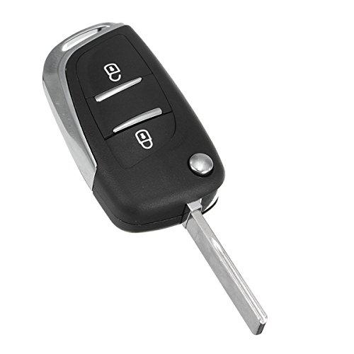 Preisvergleich Produktbild 2 Btn Car Key Case Fob Falten Remote Ungeschnittenes Blatt