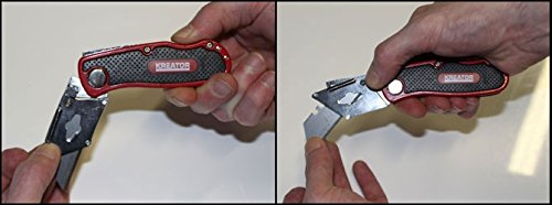 KRT000300 HD FALTBARES TEPPICHMESSER inkl. 5 Ersatzklingen - 6