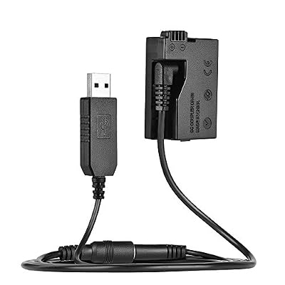 Andoer DR-E8 Batterie adapteur secteur + DC Power Bank USB Remplacement du câble pour LP-E8 pour Canon EOS 550D 600D 650D Appareil photo DSLR 700D