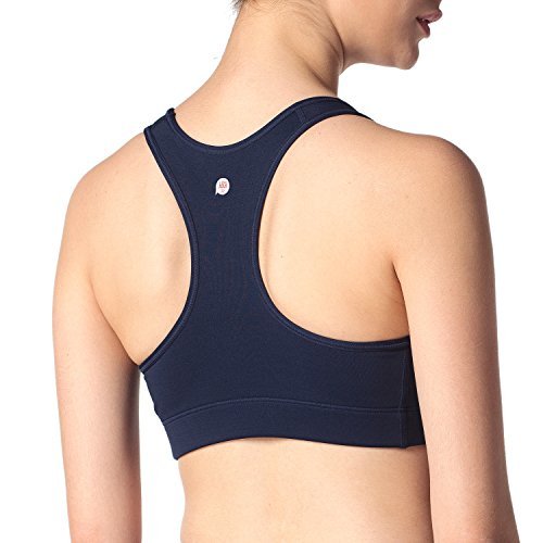 Lapasa Damen Sport-BH – elastisches Band, blickdicht und dehnbar, 12 Farben, Damen Sport BH, Sport Bustier ohne Bügel, L007 - 3