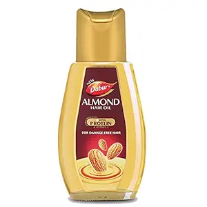Dabur Almond Hair Oil with Almonds , Soya Protein and Vitamin E for Non Sticky , Damage free Hair - 500ml