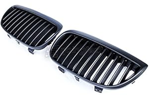 GOINGFAST Pour BMW Série 1 E81 E87 Calandre Sport Haricot Grille Noir Mat Depuis 2004-