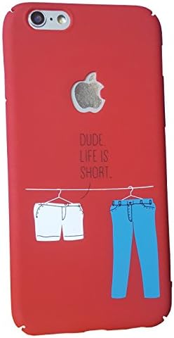 Qubik Logo Cut Iphone 6/6S Thought Slogan Red Back Case And Cover