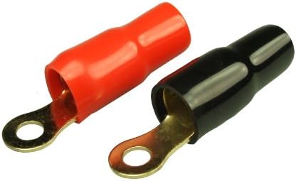 Celsus TE0RBR2 0-AWG Terminal Rings - Red/ Black