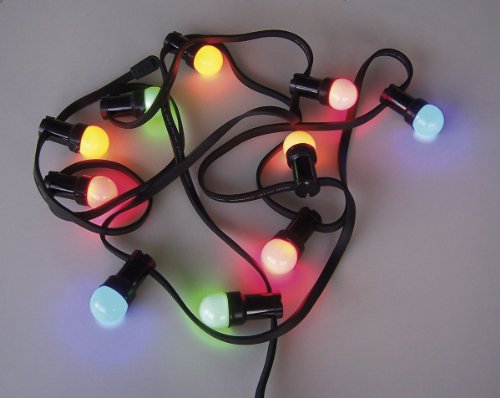 Preisvergleich Produktbild LED Party Lichterkette 11,2m LED Birnen Aussenbereich (37049) HEITRONIC