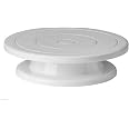 Piatto Girevole Per Decorare Torte - Base Rotante 360°, Diametro 28 Cm, Altezza 7 Cm, In Plastica
