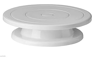 Graziano Piatto Girevole per Torte – Diametro 28 cm – Base Rotante in Plastica per Decorazione e Presentazione Dolci