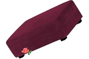 MeRcri Hockerbezug rechteckig Samt Jacquard Husse Überzug Bezug für Ottomane Fußbank Stretch bezug hocker Bezug für Ottomane (Color : #e, Size : 90x70-85cm)