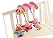 HENGSONG Baby Children Twisty Curly Pram Pushchairs Car Seat Cot Musical Bed Cartoon Gift Toys (Pink)