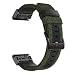 Produktbild Fcostume Gewebtes Nylon Schweißfestes Armband Uhrenarmband für Garmin Fenix 5/5 Plus/Forerunner 935 (Armeegrün)
