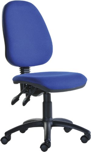 Fabric Operator seating - 2 Lever Operator Chair without Arms - Blue (V100-00-B) H995xW1125xD490