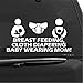 Produktbild Wandaufkleber Auto Aufkleber Stillen Fütterung Tuch Windeln Baby Wearing Mom! 7 1/2"X 3 3/4" Autoaufkleber Für Windows Trucks Autos Laptops Macbooks