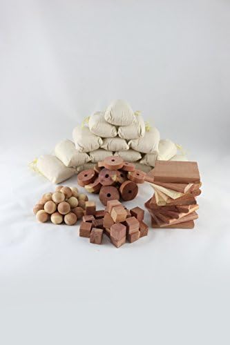 Chemekx Cedar Storage Essentials 100 PC Value Pack | Safe, Effective, Easy-to-Use Garment Care Accessories | Even Useful to Deter Rodents, Mice and Rats
