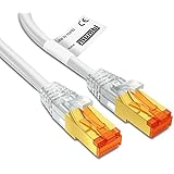mumbi 2m CAT.7 Ethernet Lan Netzwerkkabel - CAT.7 S/FTP (RJ45) 2 Meter Kabel in weiss