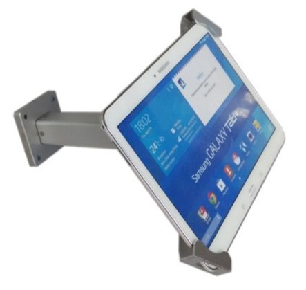 System-S Universal Präsentation Wandhalter Haltearm abschließbar Wandhalterung für Tablet PC´s von 9.7-12 Zoll