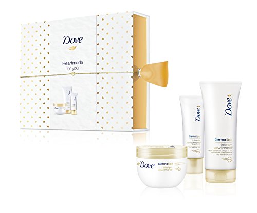 Dove Geschenkset DermaSpa Intensiv verwöhnend³ Body Lotion, Handcreme & Creme Tiegel in Schiebebox, 1.468 kg