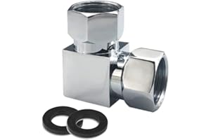 HATOOLHA Water Diverter Fitting Adapter, Add-A-Tee G1/2" Hose Connector Adapter for Angle Valve Adapter, Shower arms, Toilet Bidet Sprayer, Hose Pipe Fittings (2 Way L3)