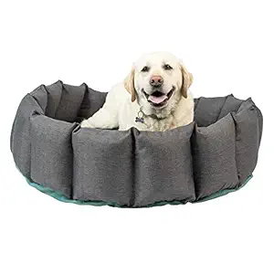 Hyper Pet's Deep Sleep Deluxe Durable Dog Bed (Donut Dog Bed with Washable Dog Bed & Antimicrobial Cover - Small Dog Bed, Large Dog Bed, X-Large Dog Bed, and Calming Dog Bed) LARGE: 36