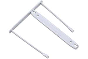 OFFICER PRODUCTS Office PRODUCTS - Raccoglitore a clip per archivio, confezione da 50 pezzi, colore: Bianco/E-Clip 8 cm, in 100% plastica riciclata, infrangibile