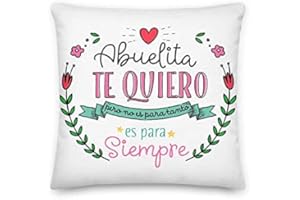 Kembilove Almohada para Abuela – Cojines para Abuelas – Regalos Originales para Abuelas – Cojín con Mensaje Abuelita te Quiero – La Mejor Sorpresa para tu Abuela