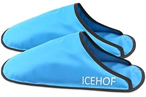 ICEHOF Skarpety chłodzące (1 para) z delikatnego materiału – edycja premium skarpety chłodzące z wysokiej jakości żelem – terapia zimnem dla stóp i stóp w przypadku chemioterapii, reumatyzmu, skarpety lodowe, buty chłodzące, jeden rozmiar, uniseks