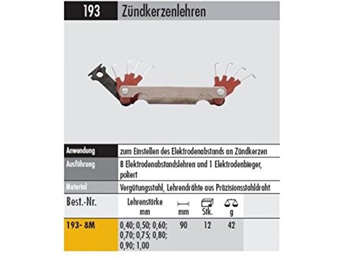 Zündkerzenlehre 193- 8M 0,40-1,00 MM