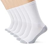 Dim Ecodim - Chaussettes de sport - Lot de 6 paires - Homme - Blanc - FR: 40-46 (Taille fabricant: 40-45)