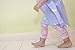 Baby Girl Lacy Leggings - Satin Bows - Gift Pouch - Baby Emporio - 12-18 Months - Pink