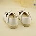 Voberry®1 Pair Cute Retro Style Toddler Baby Girls Soft Kids Bow Flats Casual Walking Princess Shoes (6, White)