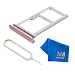 Produktbild MMOBIEL SIM/SD Karte Schlitten Tray kompatibel mit Samsung Galaxy S7 G930-5.1 Inch (Pink Gold) inkl SIM Pin und Tuch