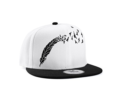 Undergound Kulture Blanco Gorra Snapback Aves saliendo de Pluma