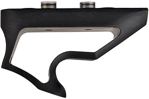 SBGJMY Airsoft Frontgriff Vertikaler Griff Aluminium Keymod Foregrip Abgewinkelter Handstopp Taktischer vertikaler Vordergriff für Keymod Handschutzsystem (Schwarz)