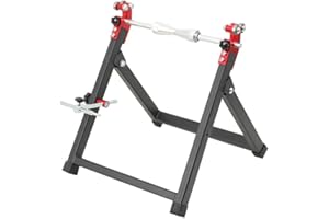 Lfhelper 5 * 23 Radwuchtmaschine, Motorrad-Radauswuchtmaschine Rad Static Balancer Zentrierständer Halter, Auswuchtvorrichtung Wuchtmaschine Wuchtbock Auswuchtgerät, faltbares Design