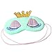 Produktbild SA Crown Augenmaske Beschattung Rest Eyepatch mit verbundenen Augen Schild Reisen Schlaf-Beihilfen (Blau)