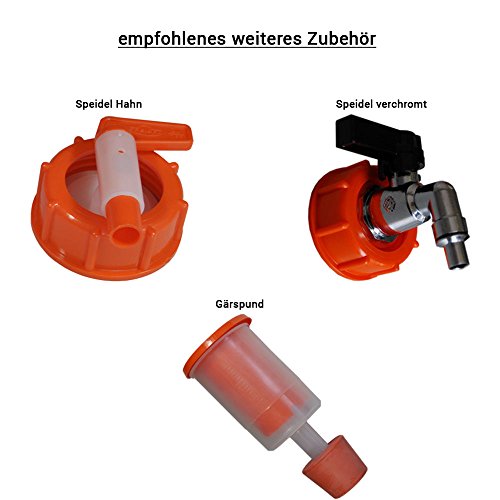 Speidel Fass Getränkefass Mostfass 30L+ Hahn lebensmittelecht rund - 7