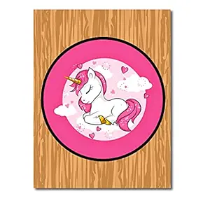 Anuman K Unicorn Mouse pad for Girls for Coins Mouse pad Wooden Mouse Pad for Laptop/pc (8X10 Inches)
